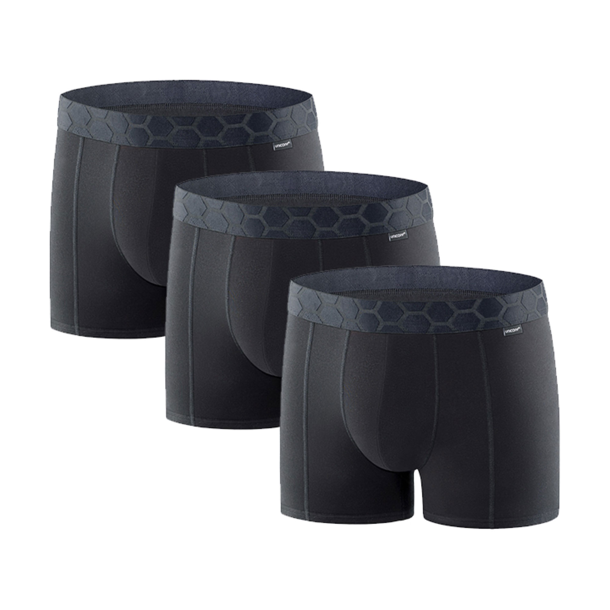 Труси-боксери чоловічі Uniconf UBB116, Black, розмір XXL, 3 шт