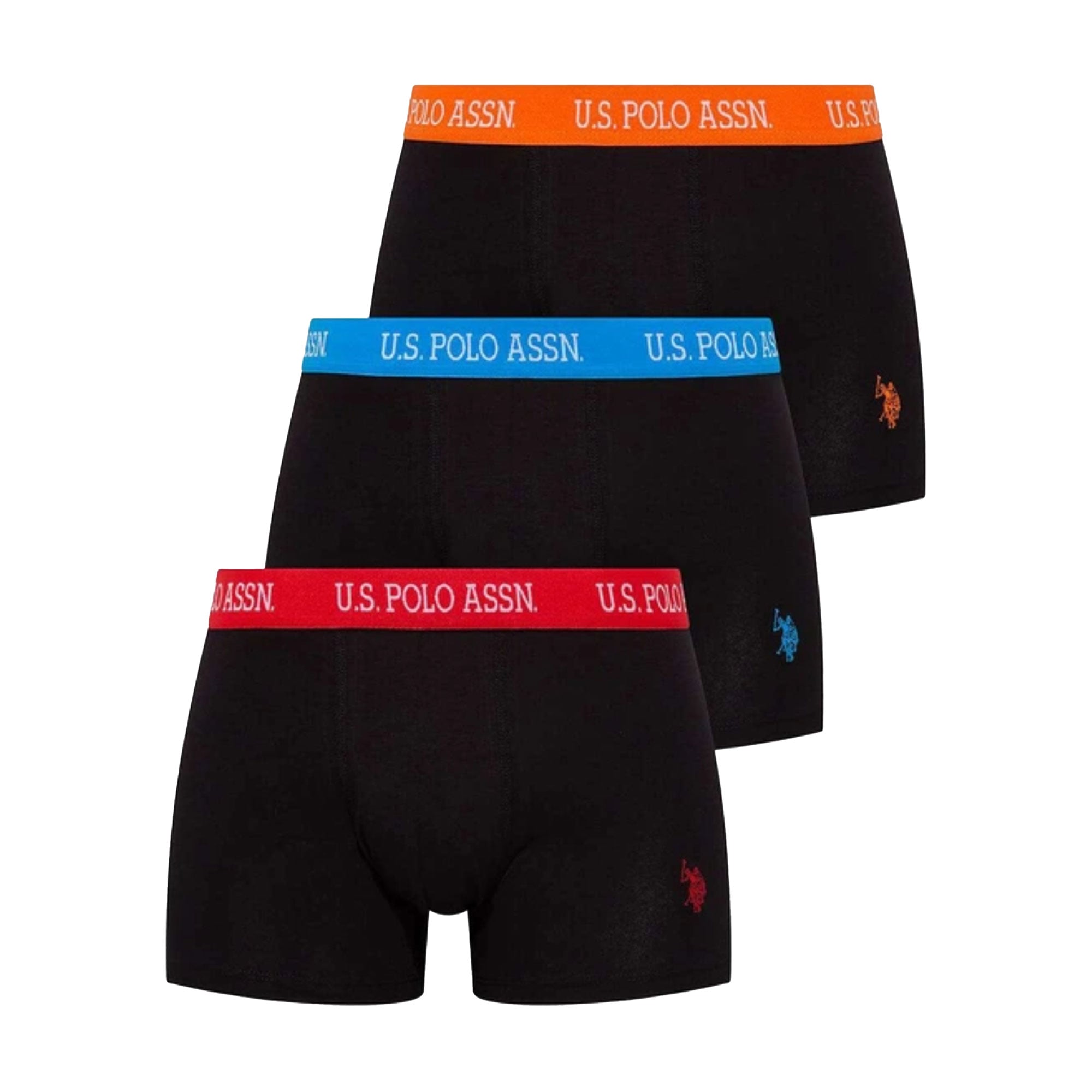 Труси-боксери чоловічі U.S. Polo Assn. 80253, Black, розмір XL, 3 шт